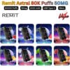 Remit Astral 80000 Puffs 50MG All Flavors in Ajman