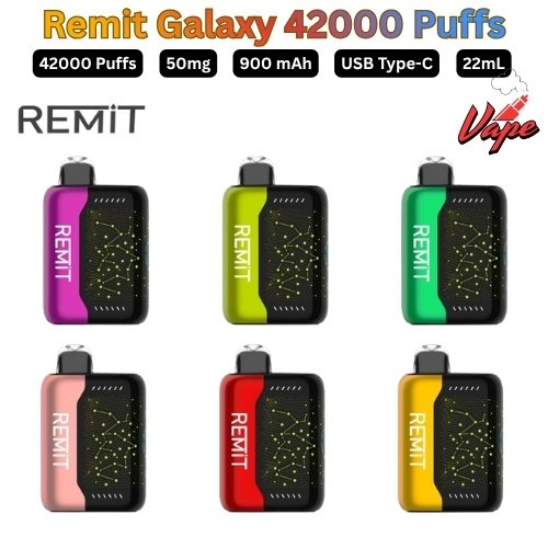 Remit Galaxy 42000 Puffs 50MG All Flavors in Dubai