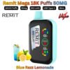 Remit Mega 18000 Puffs 50MG Blue Razz Lemonade in Ajman