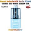 Remit Nebula 80000 Puffs 50MG Frozen Blueberry in DXB