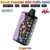 Remit Popmist 60000 Puffs 0MG Grape lce in Sharjah