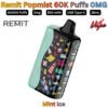 Remit Popmist 60000 Puffs 0MG Mint lce in DXB