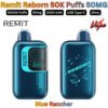Remit Reborn 50000 Puffs 50MG Blue Rancher in Sharjah