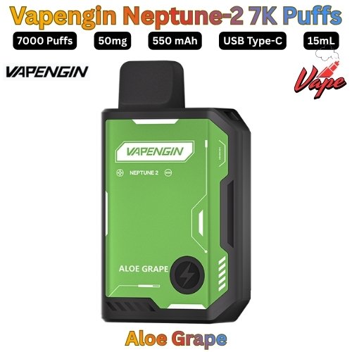 Vapengin Neptune 2 7000 Puffs 50MG Aloe Grape