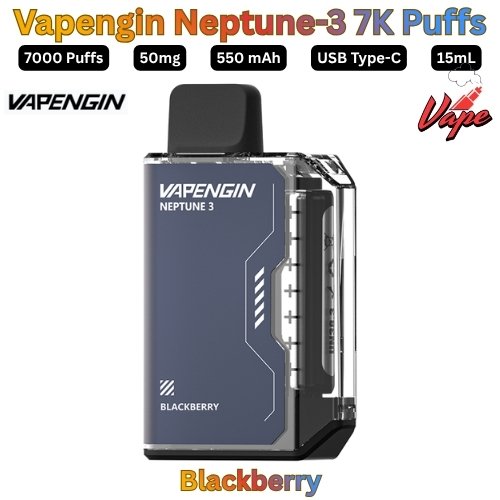 Vapengin Neptune 3 7000 Puffs 50MG Blackberry