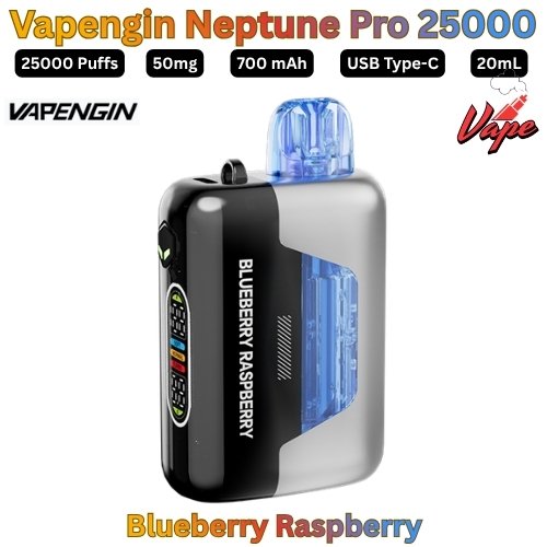 Vapengin Neptune Pro 25000 Puffs 50MG Blueberry Raspberry