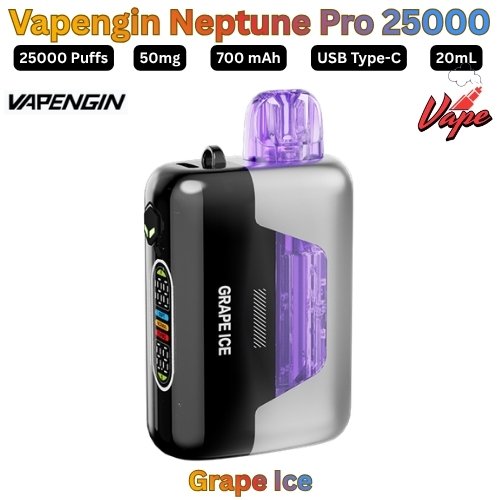 Vapengin Neptune Pro 25000 Puffs 50MG Grape Ice