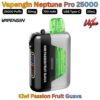 Vapengin Neptune Pro 25000 Puffs 50MG Kiwi Passion Fruit Guava in Sharjah