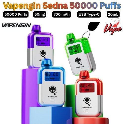 Vapengin Sedna 50000 Puffs 50MG All Flavors in Dubai
