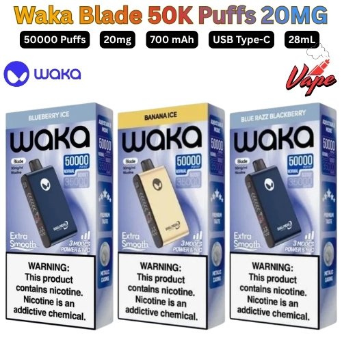 Waka Blade 50000 Puffs 20MG All Flavors in Dubai