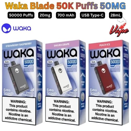 Waka Blade 50000 Puffs 50MG All Flavors in Dubai