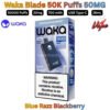 Waka Blade 50000 Puffs 50MG Blue Razz Blackberry in Sharjah