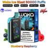 Waka Ice Blast 50000 Puffs 50MG Blueberry Raspberry in Sharjah