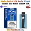 Waka SoPro 20000 Puffs 50MG Blue Razz Blackberry in Sharjah