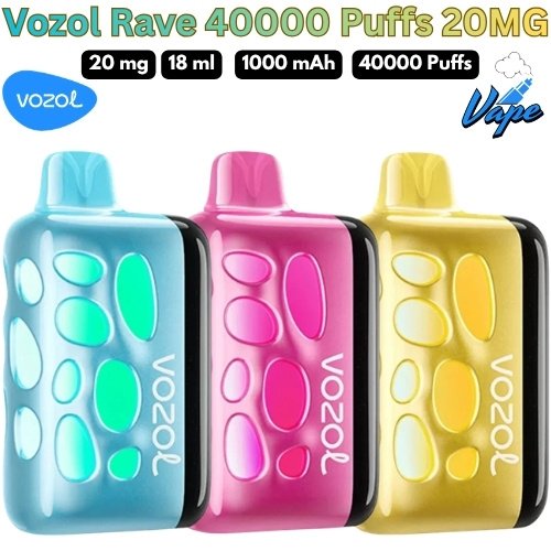 Vozol Rave 40000 Puffs 20MG All Flavors in Dubai