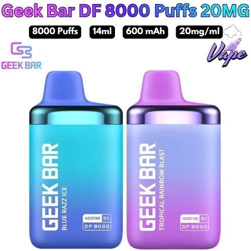 Geek Bar DF 8000 Puffs 20MG All Flavors in UAE