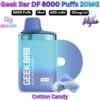 Geek Bar DF 8000 Puffs 20MG Blue Cotton Candy in Abu Dhabi