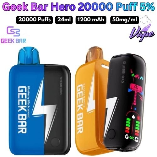 Geek Bar Hero 20000 Puffs 50MG All Flavors in UAE