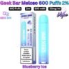 Geek Bar Meloso 600 Puffs 20MG Blueberry Ice in Sharjah