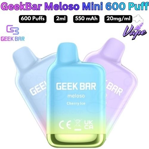 Geek Bar Meloso Mini 600 Puffs 20MG All Flavors in UAE