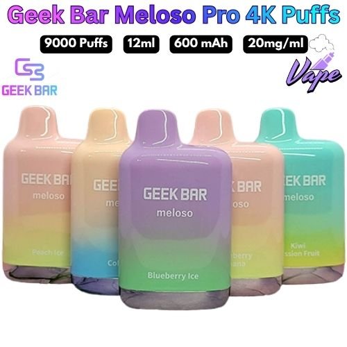 Geek Bar Meloso Pro 4000 Puffs 20MG All Flavors in Dubai