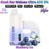 Geek Bar Meloso Ultra 10000 Puffs 50MG Blueberry Ice in Abu Dhabi