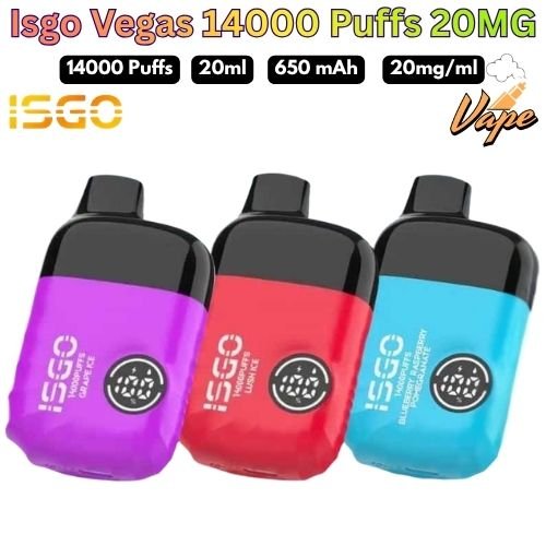 Isgo Vegas 14000 Puffs 20MG All Flavors in Dubai
