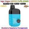 Isgo Vegas 14000 Puffs 20MG Blueberry Raspberry Pomegranate in Sharjah