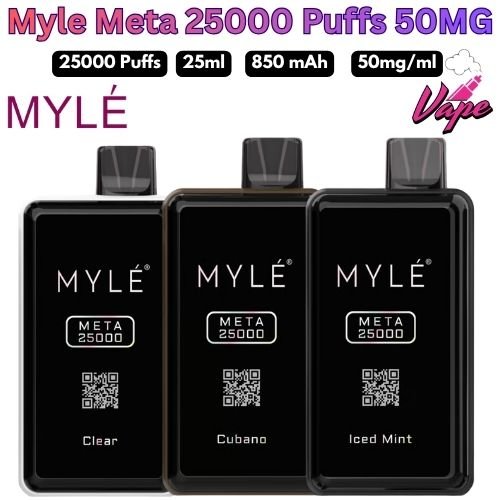Myle Meta 25000 Puffs 50MG All Flavors in Dubai