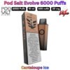 Pod Salt Evolve 6000 Puffs 20MG Cantaloupe Ice in UAE