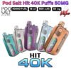 Pod Salt Hit 40000 Puffs 50MG All Flavors in Dubai