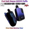 Pod Salt Nexus 12000 Puffs 50MG Blue Razz Gummy Bear in Sharjah