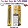 Pod Salt Onyx 4000 Puffs 50MG Banana Ice in Abu Dhabi