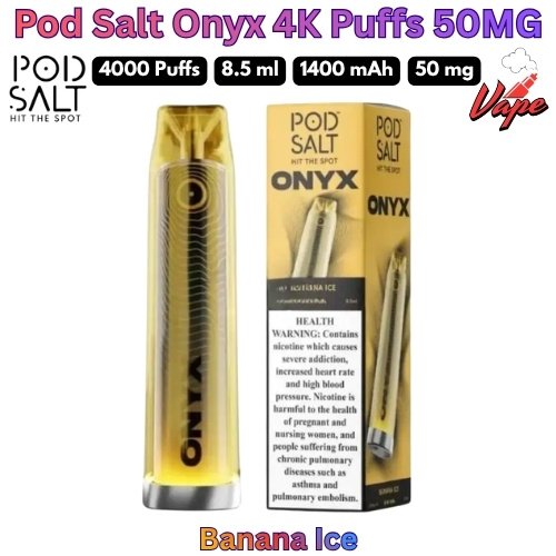 Pod Salt Onyx 4000 Puffs 50MG in UAE