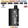 Silvaper 35000 Puffs 20MG Fresh Mint in Ajman