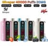 Silvaper 40000 Puffs 20MG All Flavors in Dubai