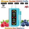 Silvaper Silva Rocket 20000 Puffs 20MG Blueberry Sour Raspberry in Abu Dhabi