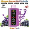 Silvaper Silva Rocket 20000 Puffs 20MG Grape Punch in Ajman
