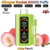 Silvaper Silva Rocket 20000 Puffs 20MG Juicy Peach in Sharjah