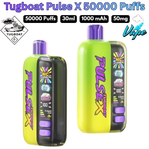 Tugboat Pulse X 50000 Puffs 50MG All Flavors in UAE