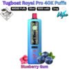 Tugboat Royal Pro 40000 Puffs 3MG Blueberry Gum in Ajman