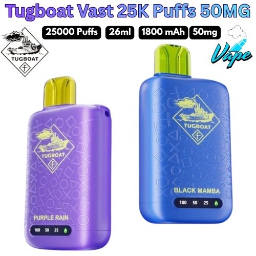 Tugboat Vast 25000 Puffs 50MG All Flavors in UAE
