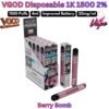 VGOD Disposable Pod 1K 1500 Puffs 20MG Berry Bomb in Sharjah