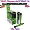 VGOD Disposable Pod 1K 1500 Puffs 20MG Crisp Apple in UAE