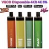 VGOD Disposable Pod 4KR 4000 Puffs 50MG All Flavors in Dubai