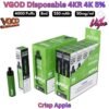 VGOD Disposable Pod 4KR 4000 Puffs 50MG Crisp Apple in Sharjah