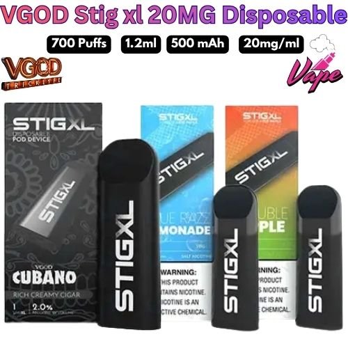 VGOD Stig XL 20MG Disposable Pod All Flavors in UAE