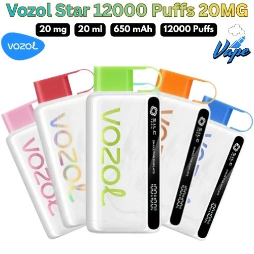 Vozol Star 12000 Puffs 20MG All Flavors in Dubai