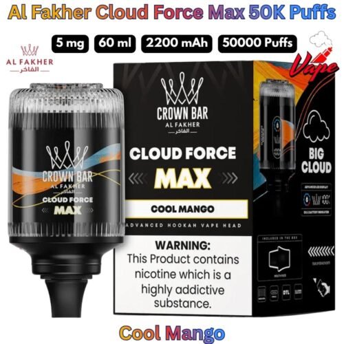 Al Fakher Cloud Force Max 50000 Puffs 5MG Cool Mango