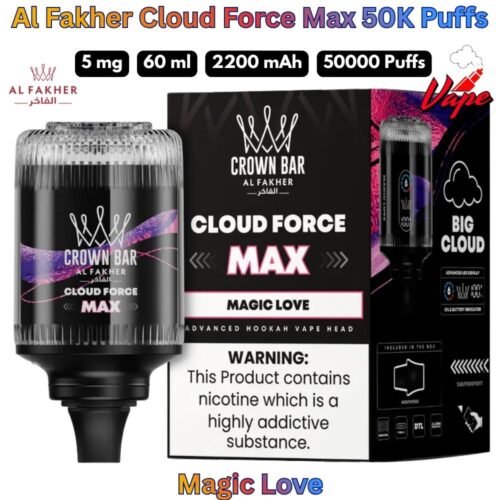 Al Fakher Cloud Force Max 50000 Puffs 5MG Magic Love